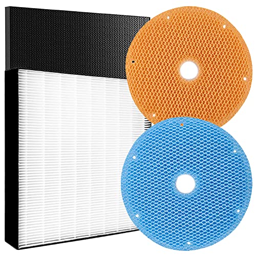 J&Q 集塵HEPAフィルター KAFP080B4（1枚） + 脱臭フィルター2291097 + 加湿フィルター KNME080A4空気清浄機用交換フィルターセット 互換品(2枚)合計3枚入り